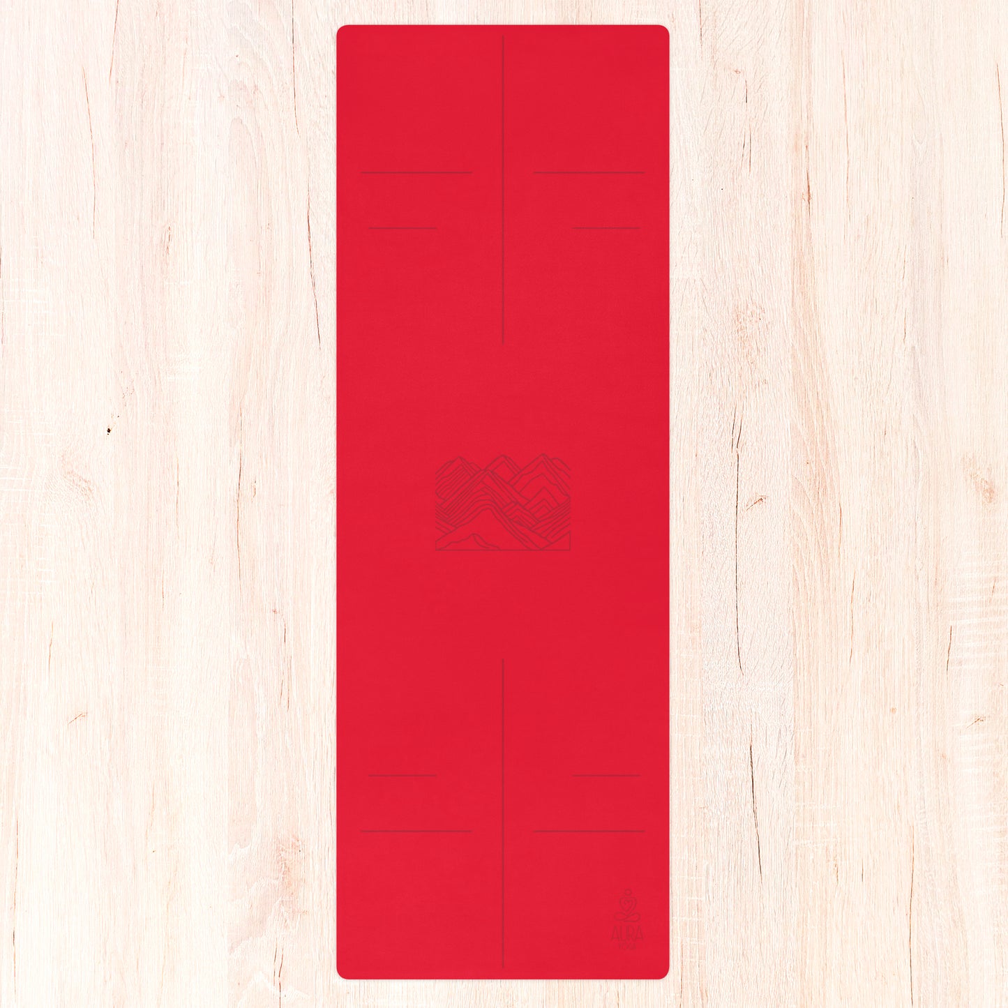 "Grounded Red" Yoga Mat