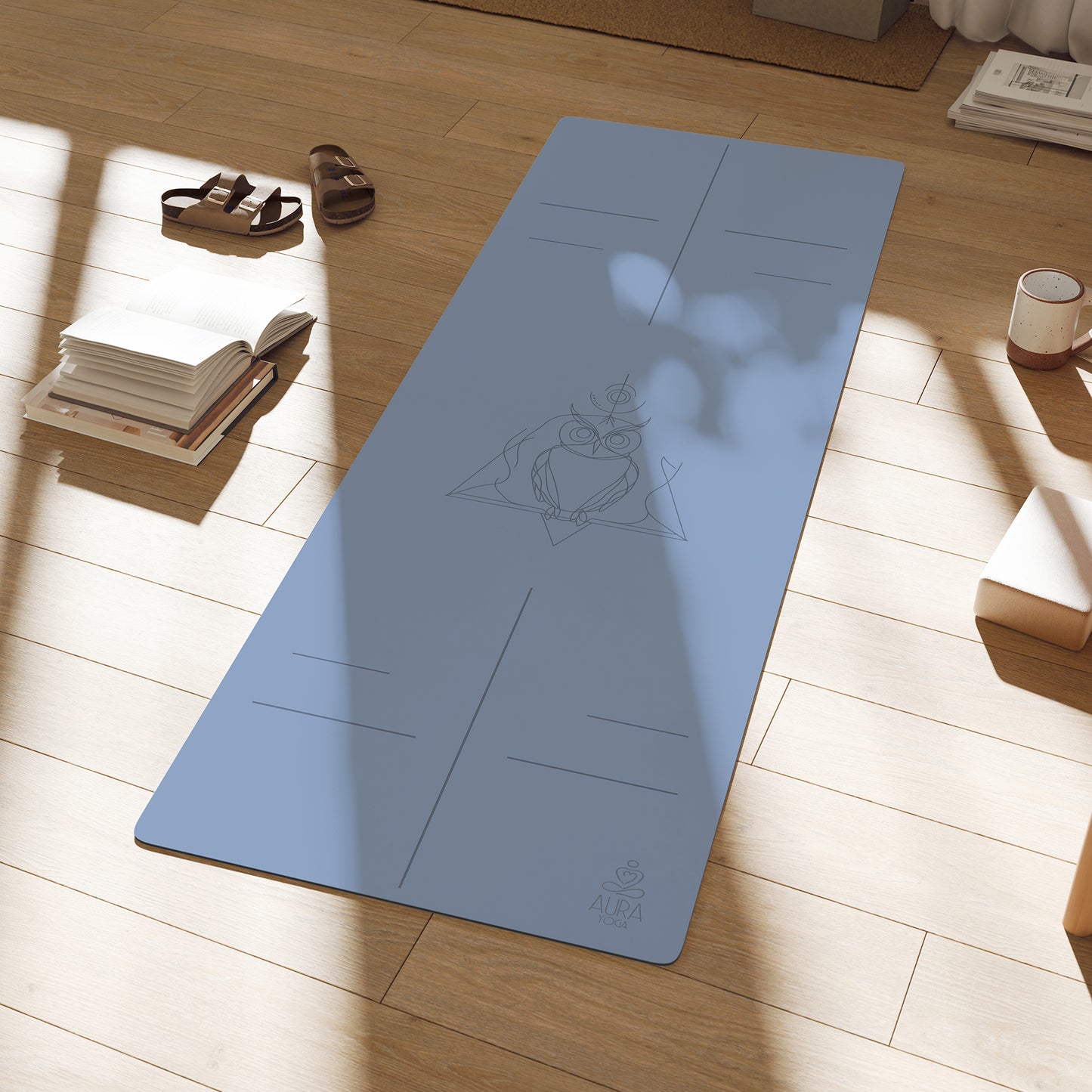 "Serene Blue" Yoga Mat