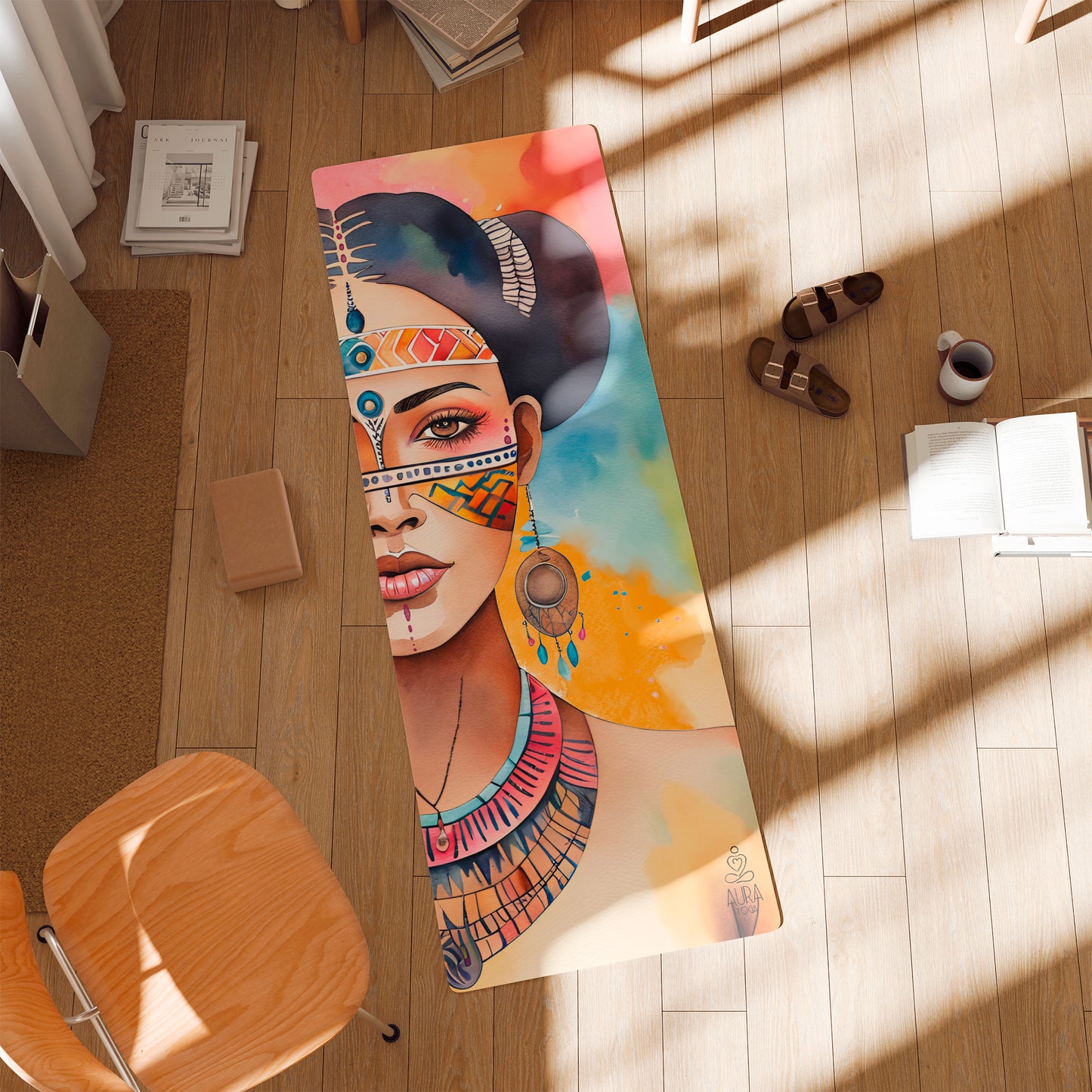 "Boho Goddess" Yoga Mat