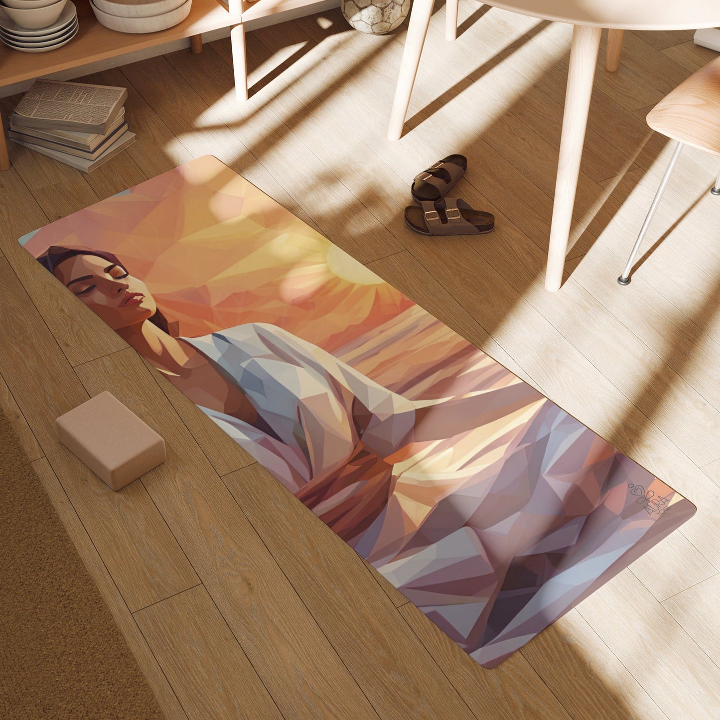 "Sunset meditation" Yoga Mat
