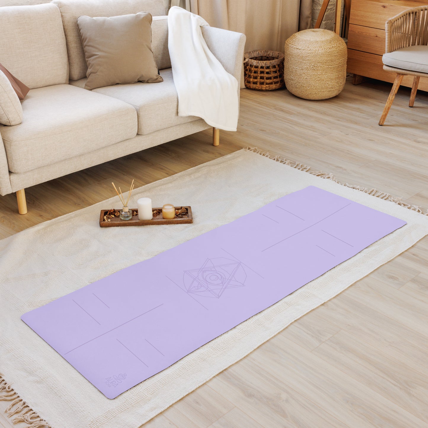 "Lavender Third Eye" Yoga Mat