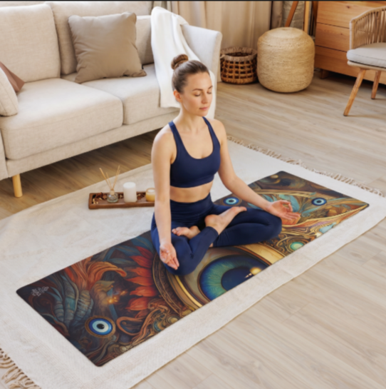 "Mystic Evil Eye" Yoga mat