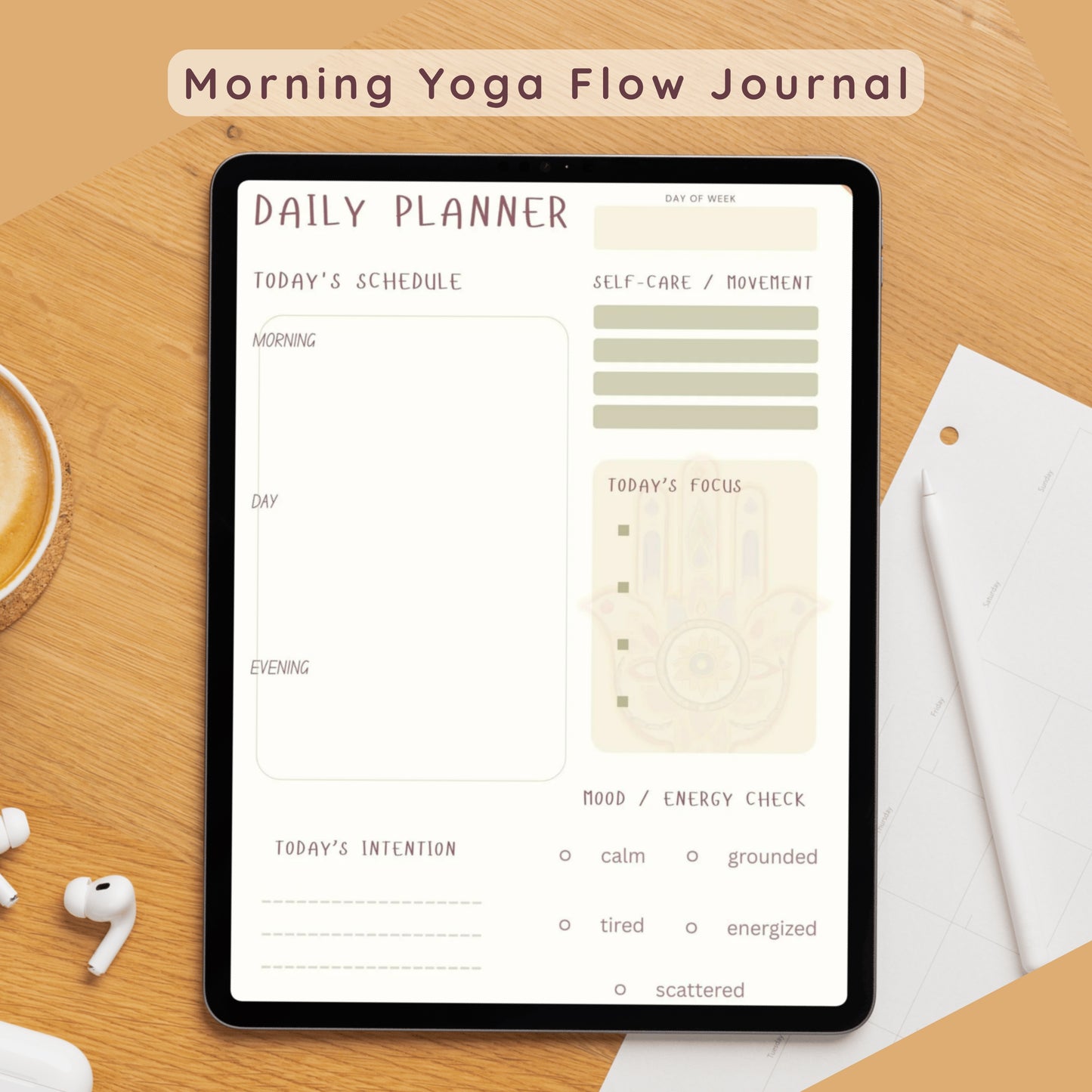 "Morning Flow and Intention Journal"