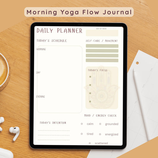 "Morning Flow and Intention Journal"