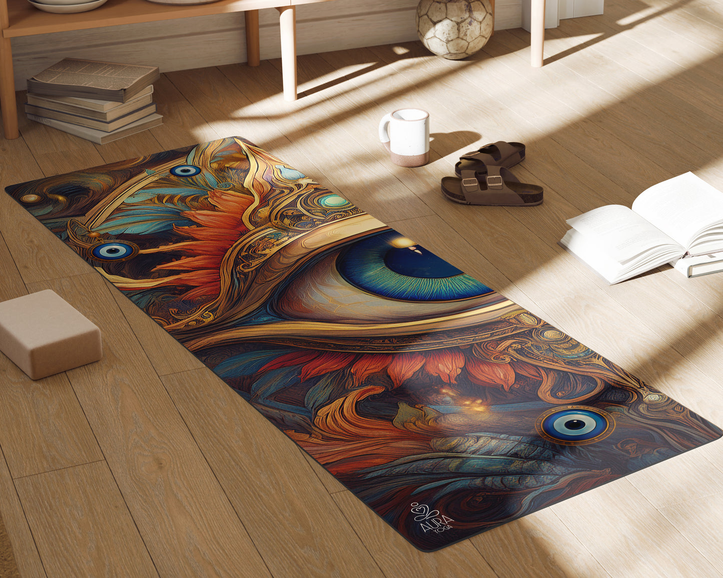 "Mystic Evil Eye" Yoga mat