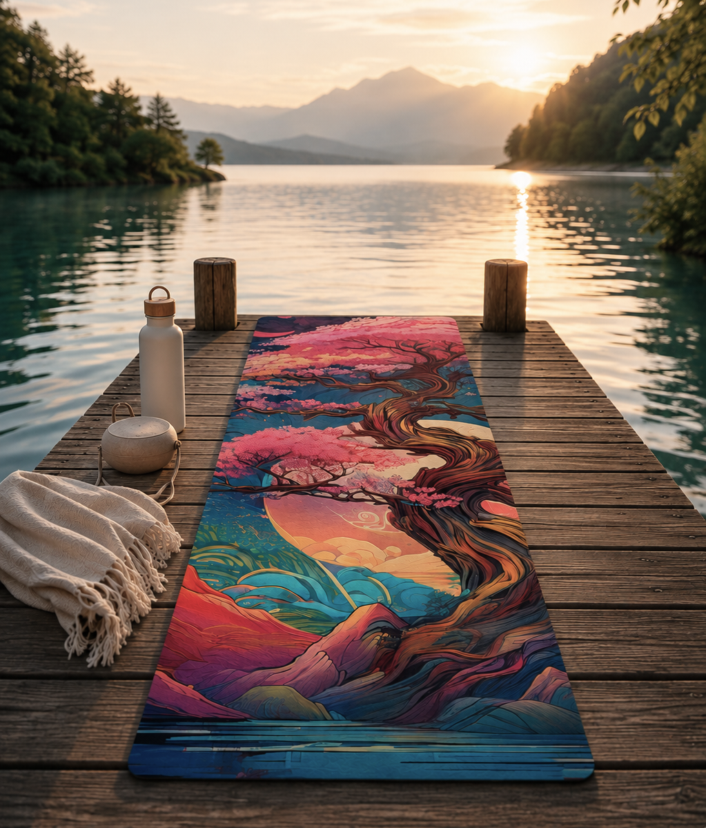 "Sakura Tree" Yoga Mat